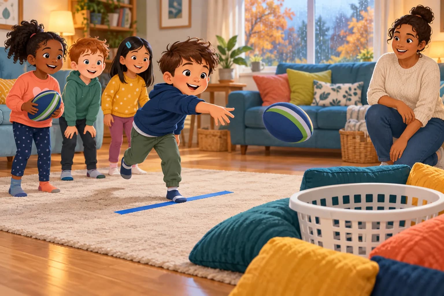 Indoor Rugby Target Toss activity image