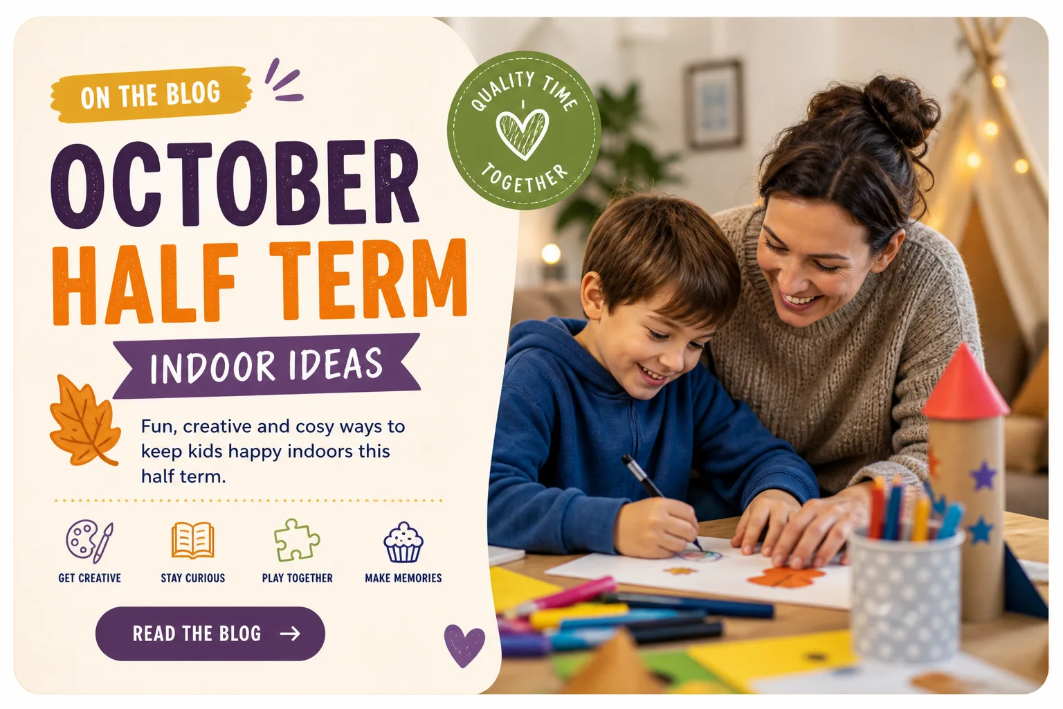 October half term: indoor backup plans for a wet week blog illustration
