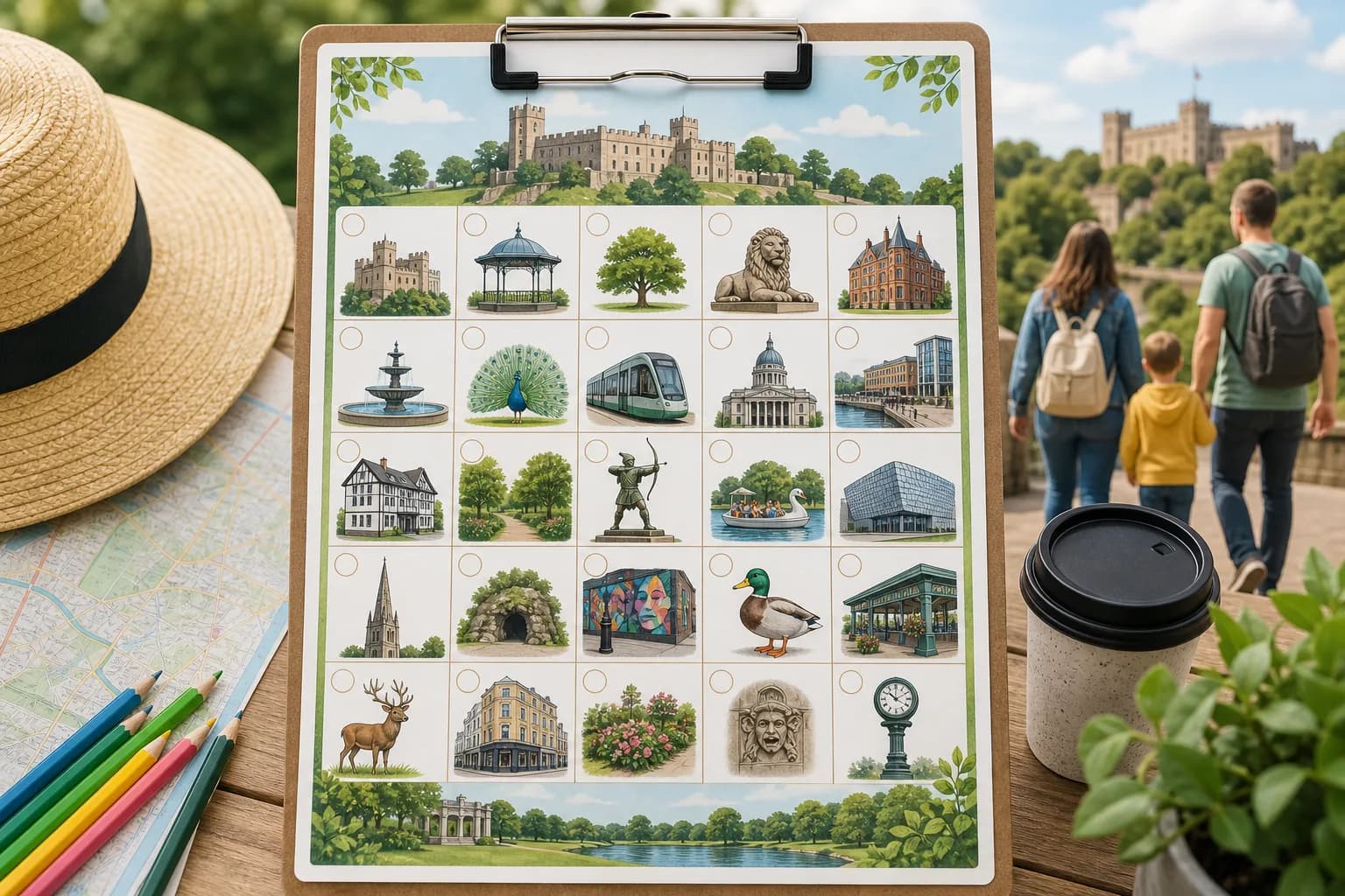Nottingham Day Out Bingo printable preview
