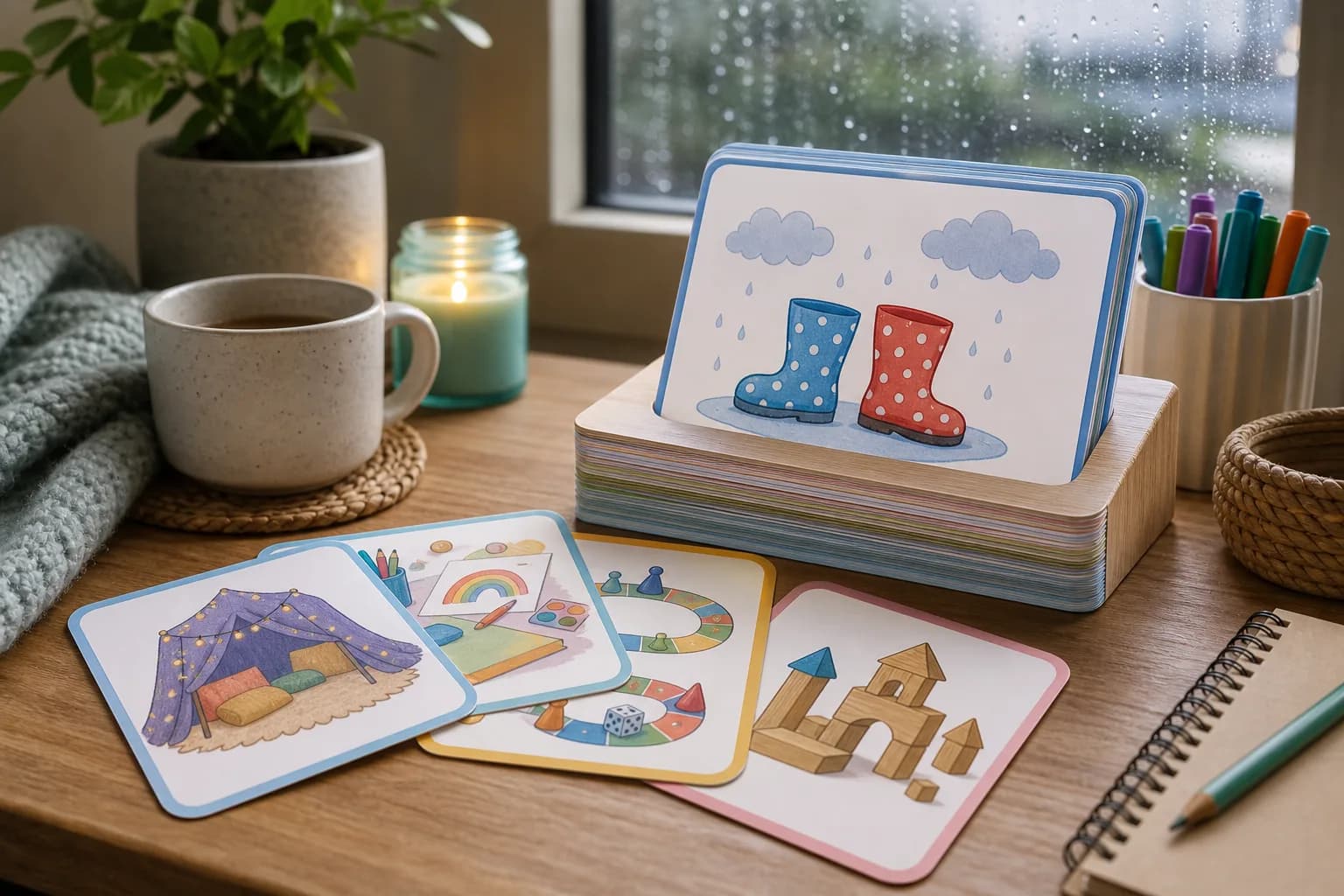 Rainy Day Backup Cards printable preview