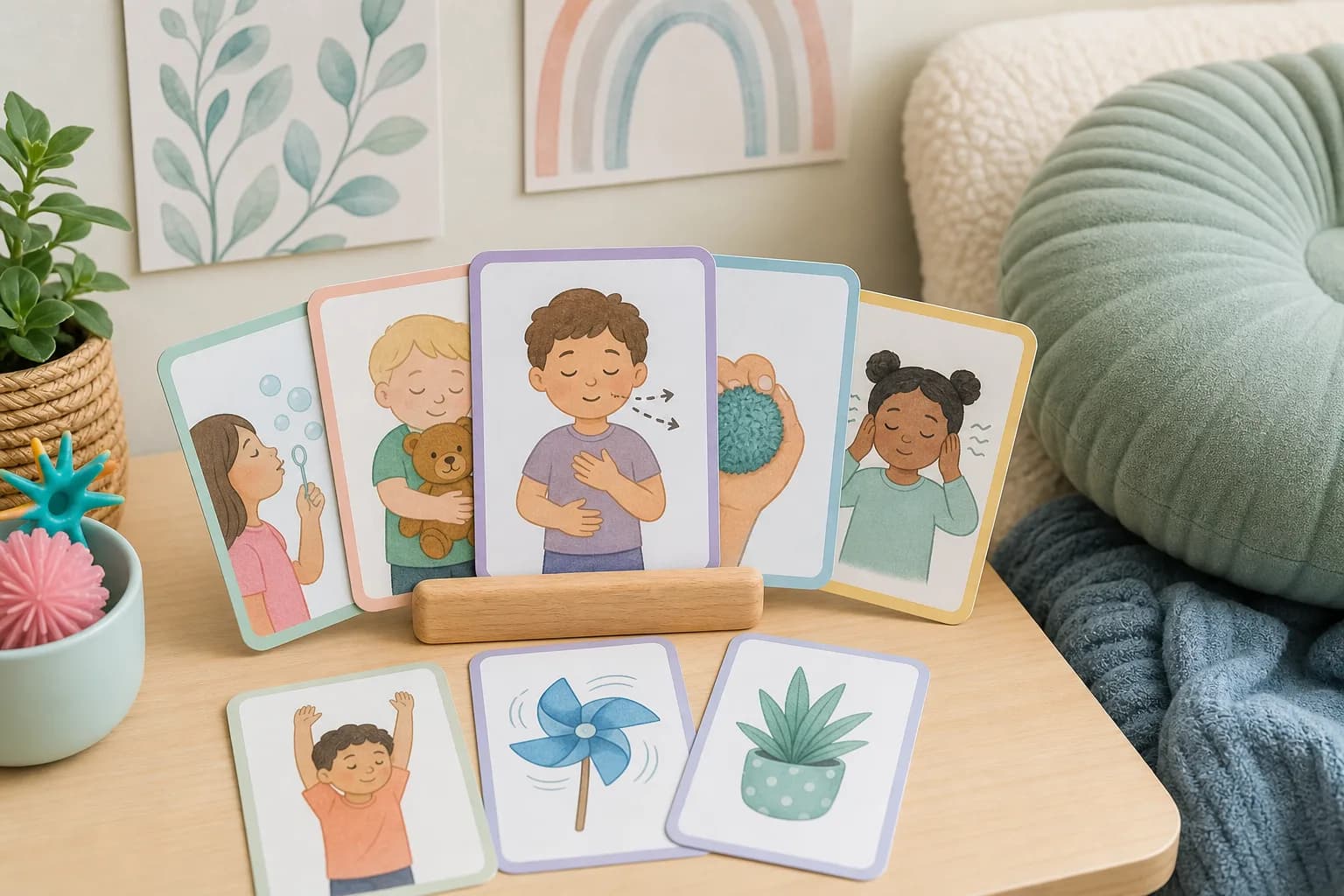 SEN Calm Break Cards printable preview