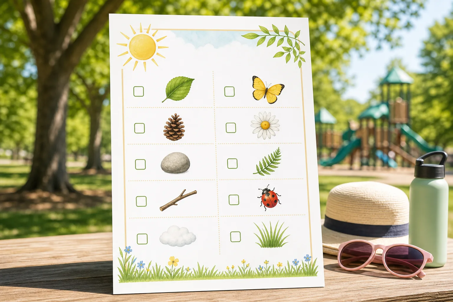 Sunny Day Scavenger Hunt printable preview