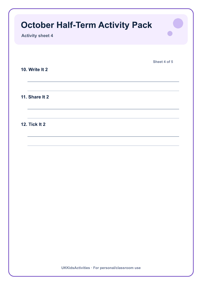 October Half-Term Activity Pack page 4