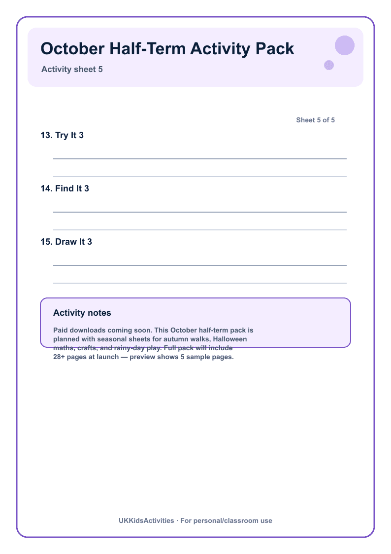 October Half-Term Activity Pack page 5