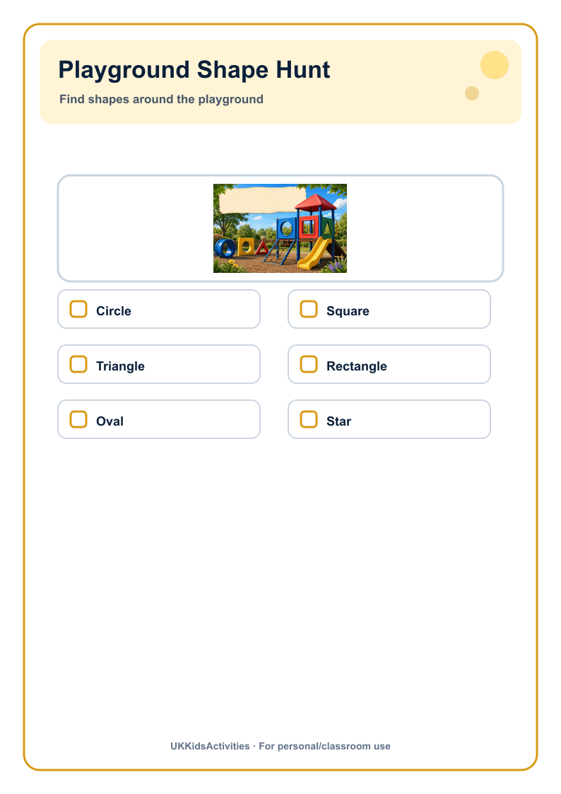 Playground Shape Hunt page 1