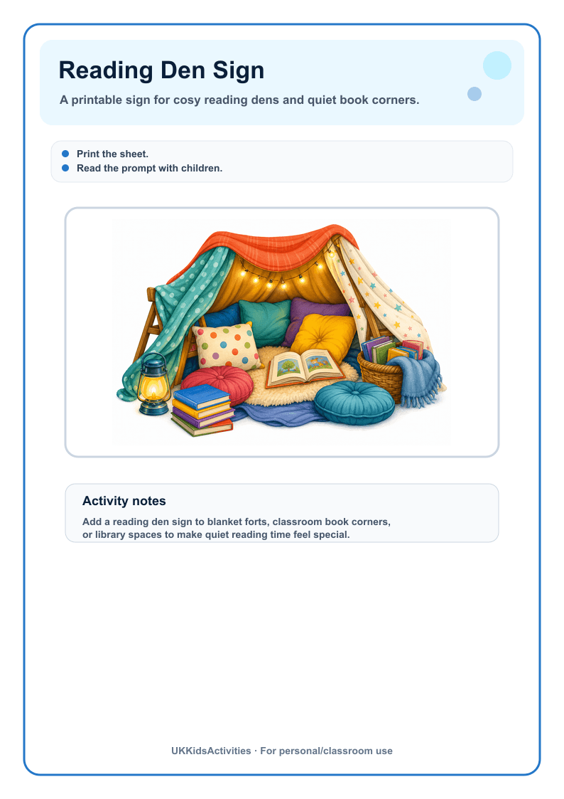 Reading Den Sign page 1