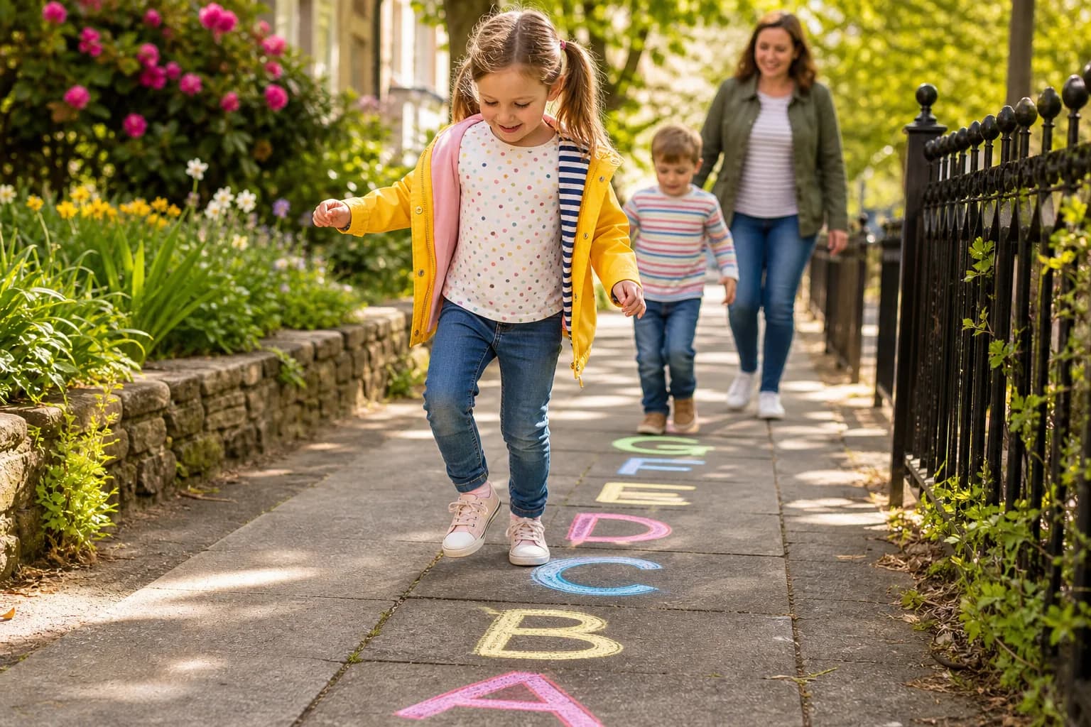 Alphabet Pavement Trail activity image
