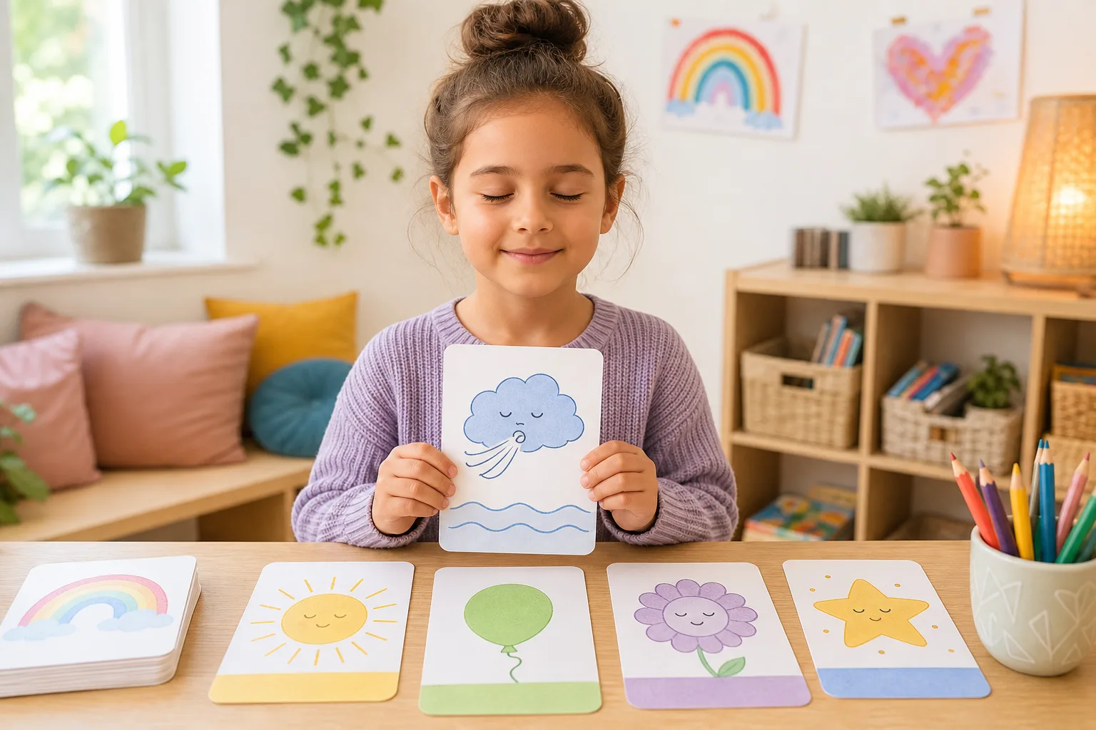 Calm Breathing Colour Cards activity image