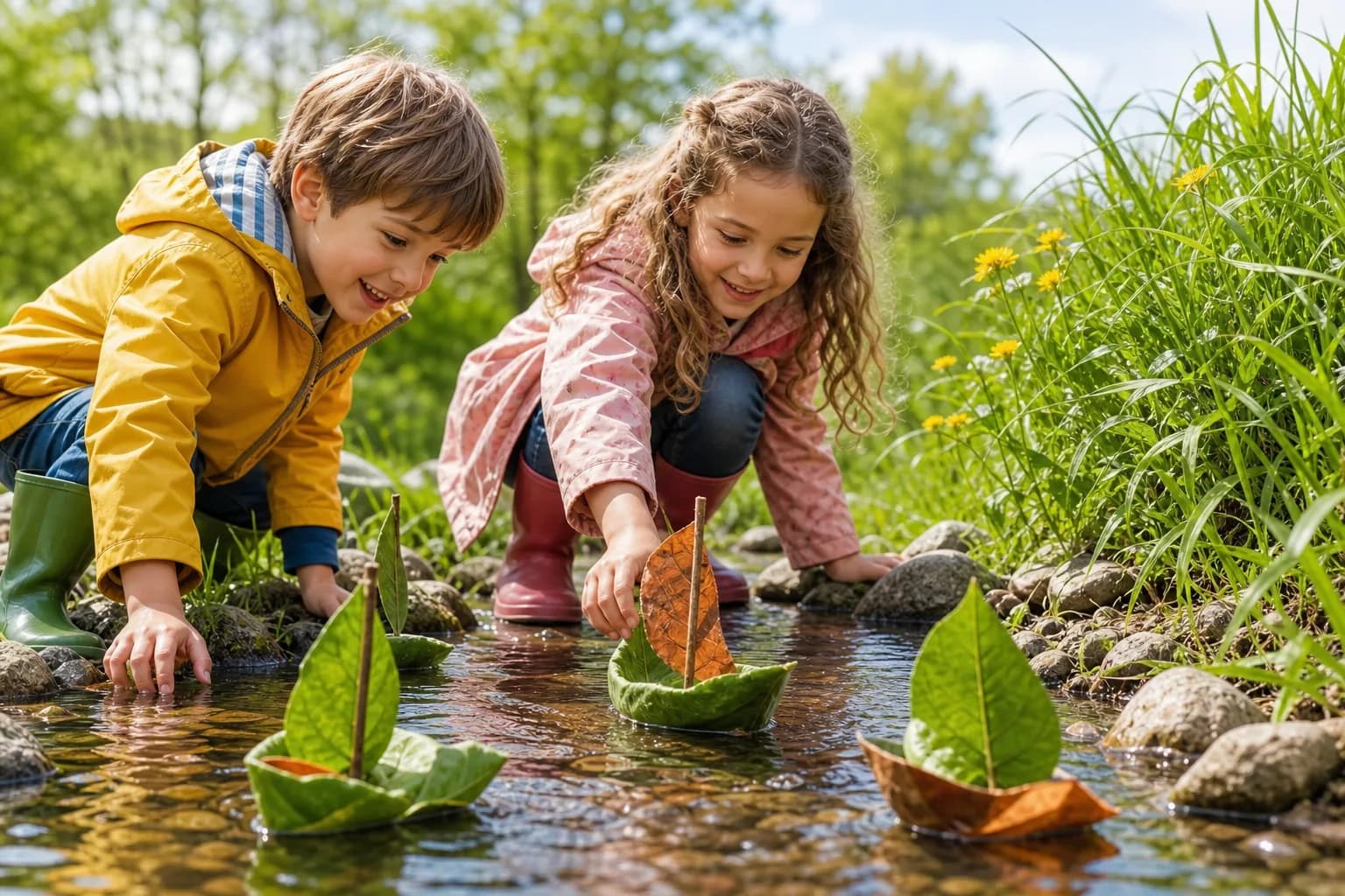 Leaf Boat Race activity image