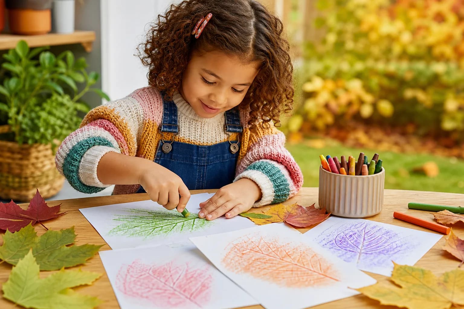 Leaf Rubbing Art activity image