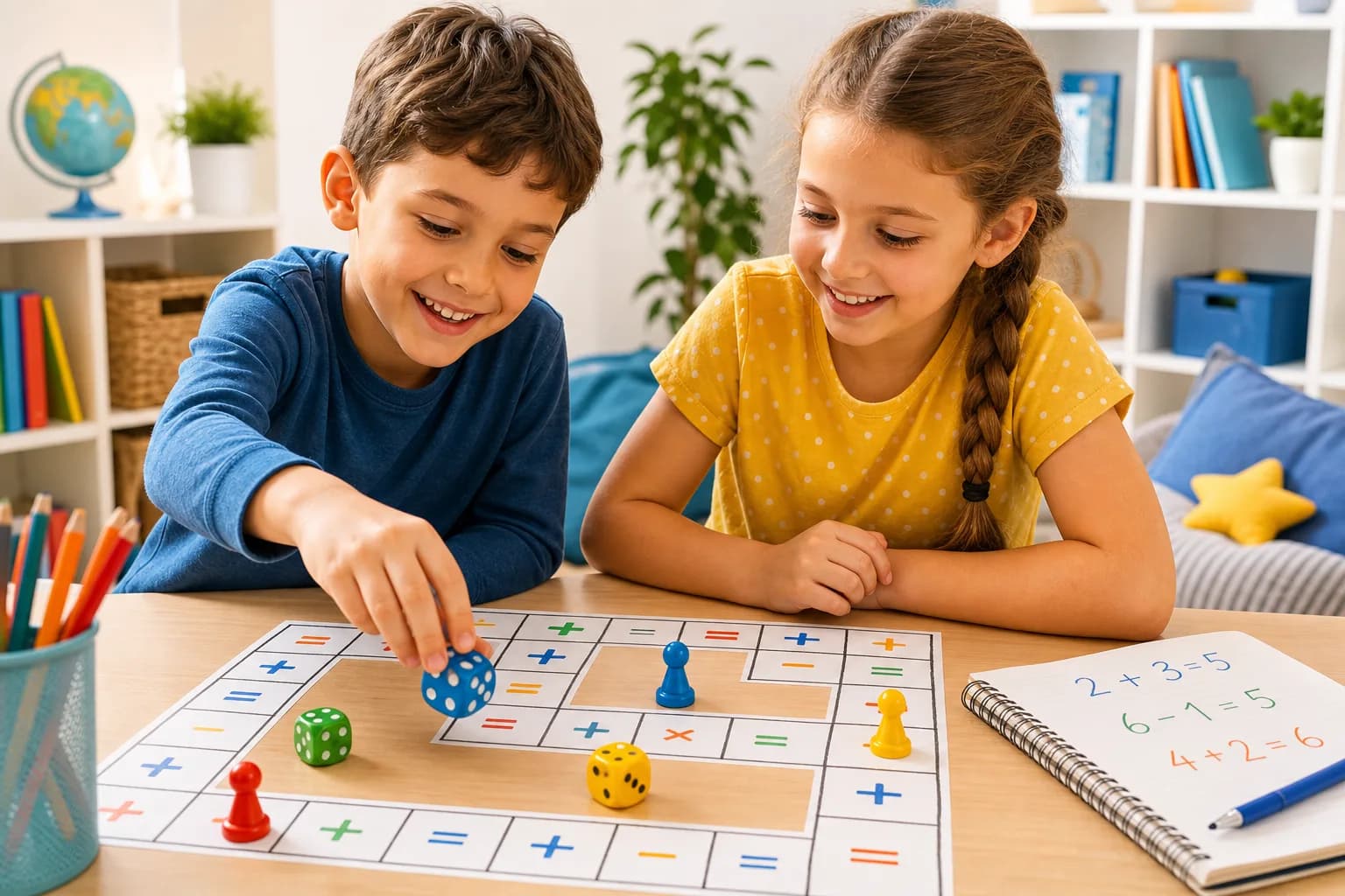 Maths Dice Race activity image