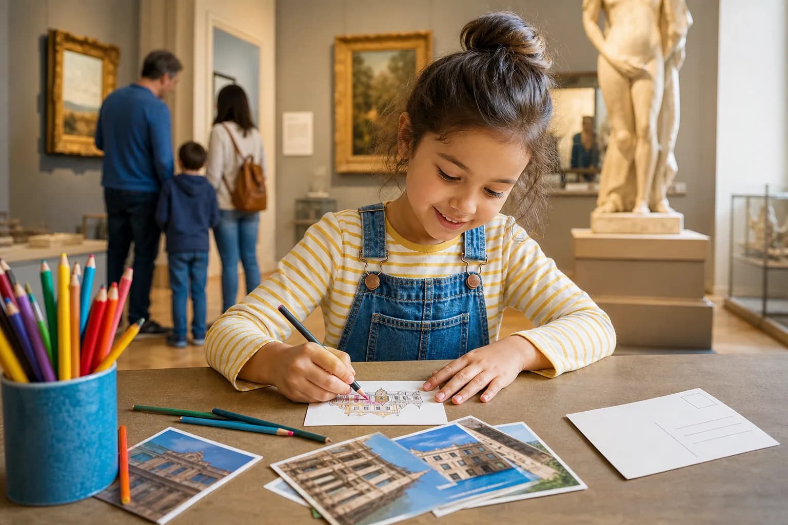 Museum Postcard Drawing activity image