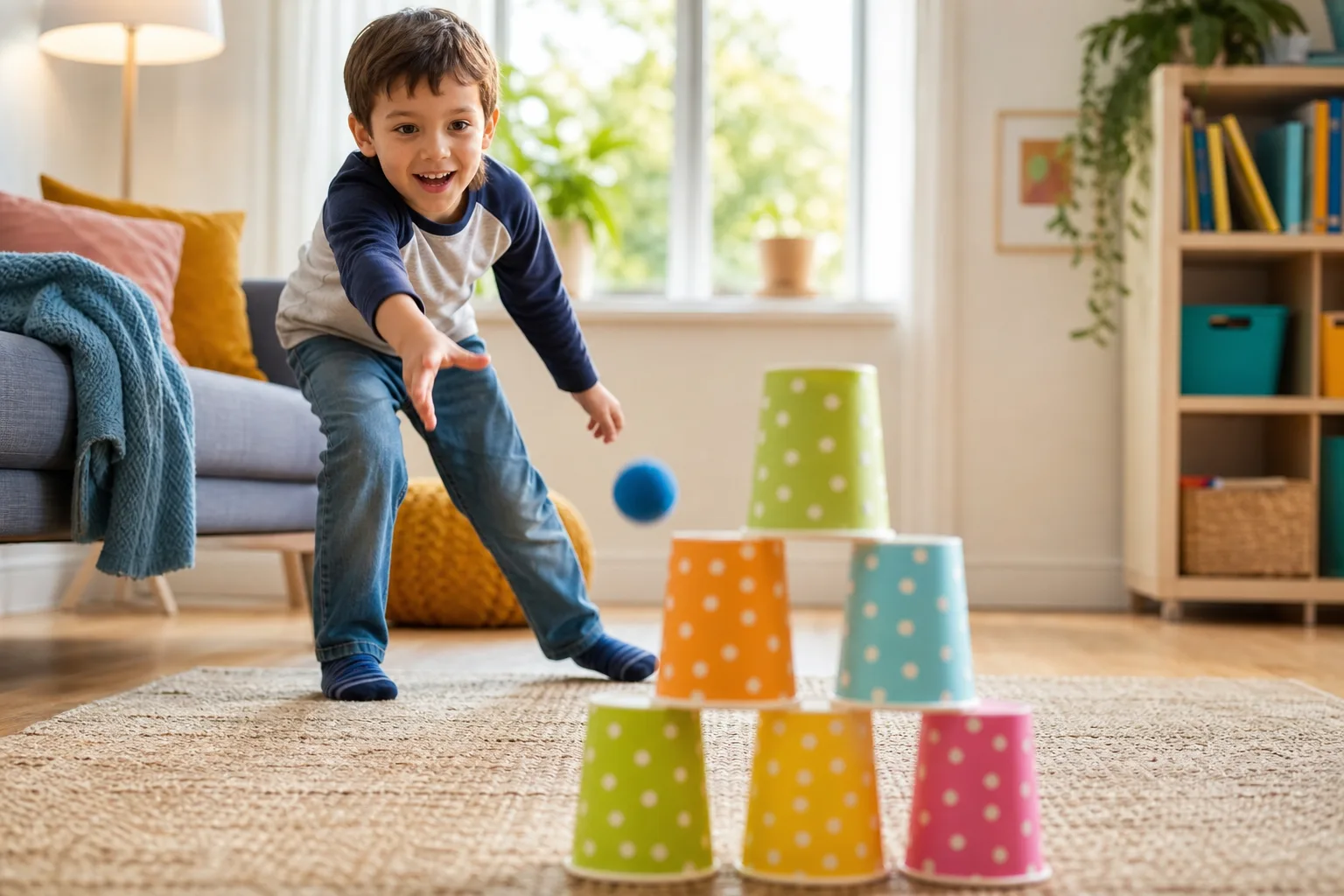 Paper Cup Knockdown activity image