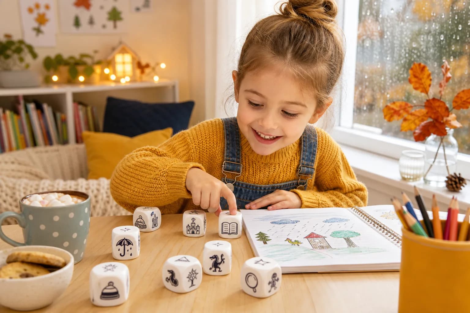 Rainy Day Story Dice activity image