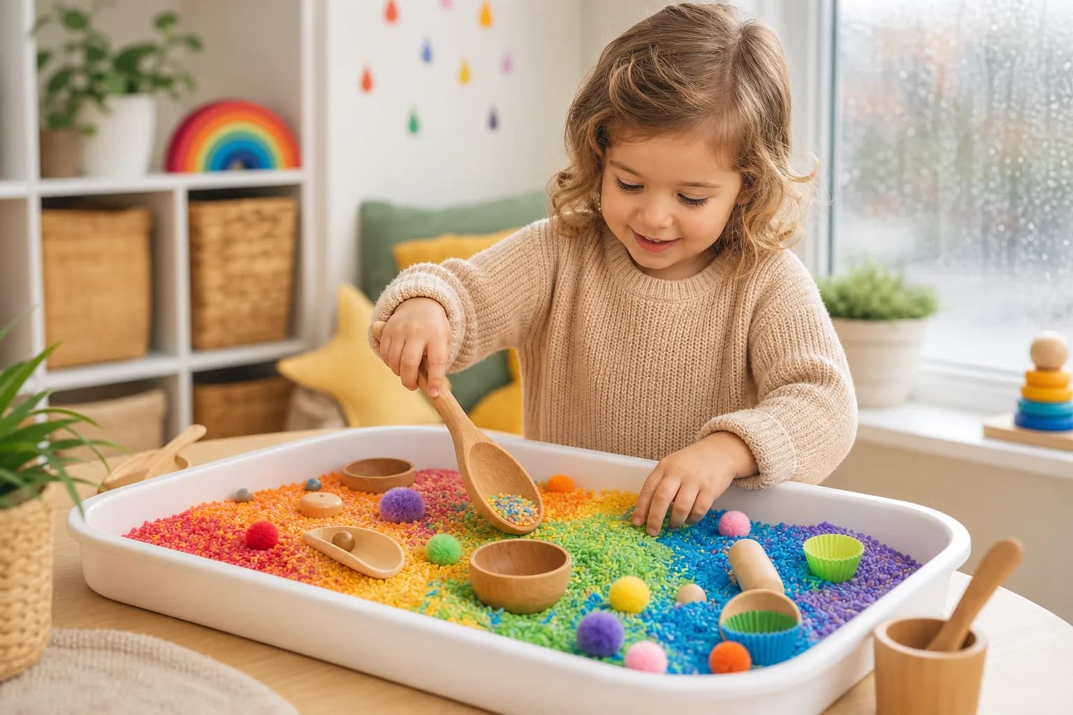 Sensory Rice Tray activity image