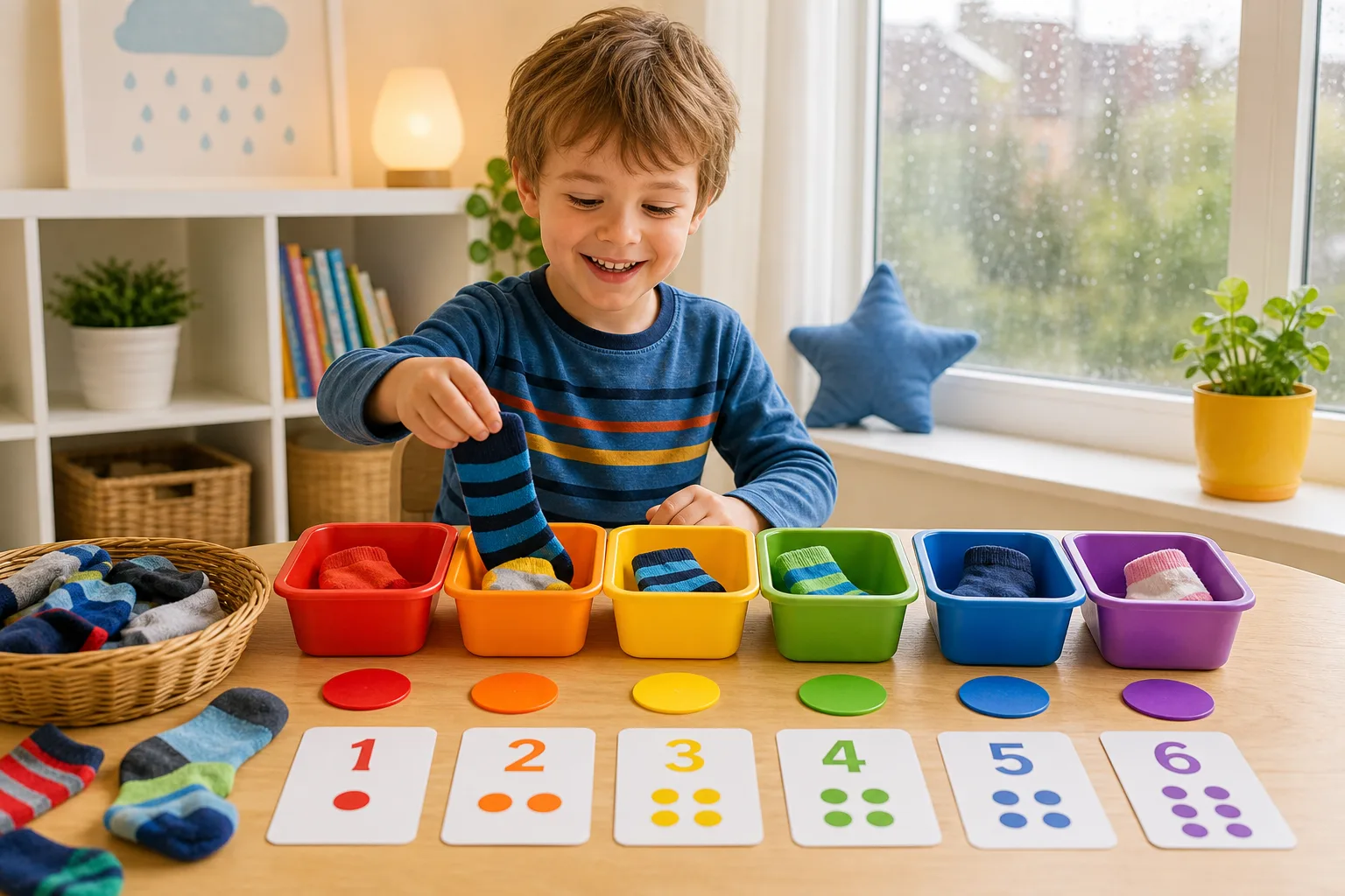 Sock Sorting Maths Game activity image