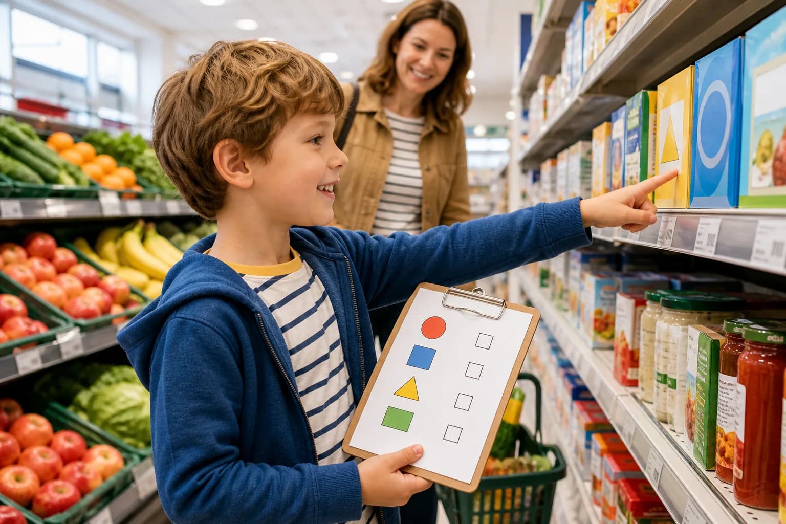 Supermarket Shape Hunt activity image