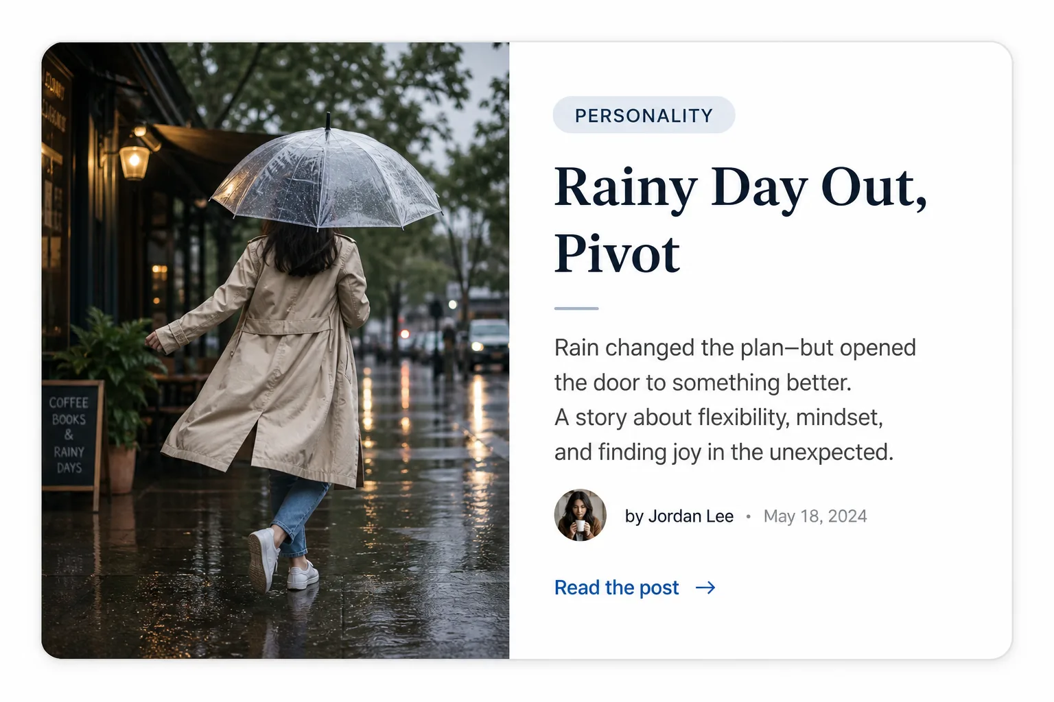 When your day out plan fails: rainy-day pivots that still work blog illustration