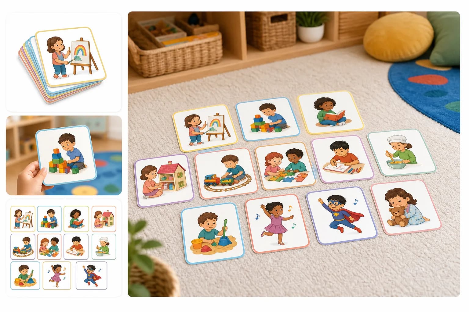 Age 5 Activity Choice Cards printable preview