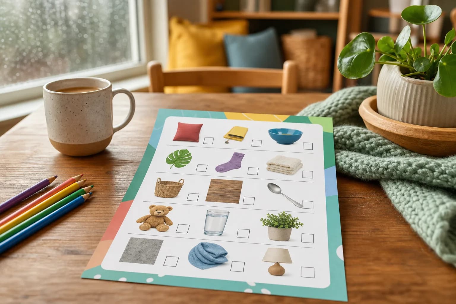 Indoor Scavenger Hunt printable preview