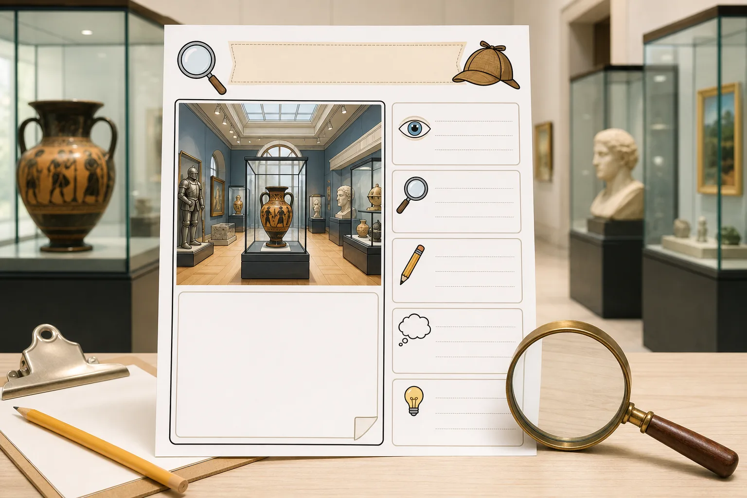 Museum Detective Sheet printable preview