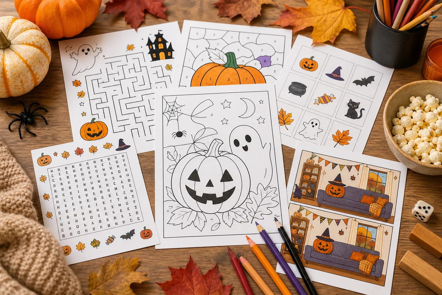 October Half-Term Activity Pack printable preview