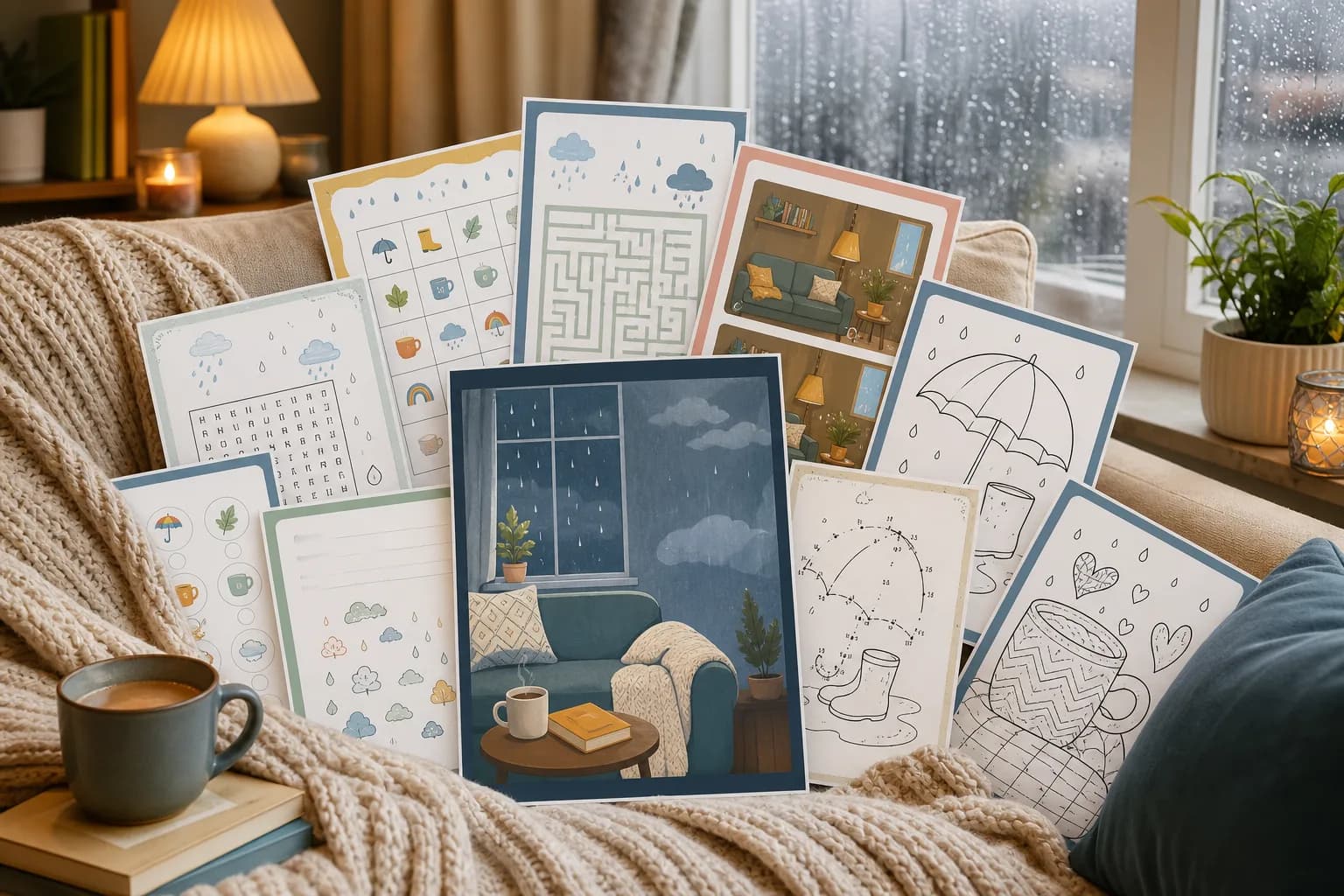 Rainy Day Survival Pack printable preview