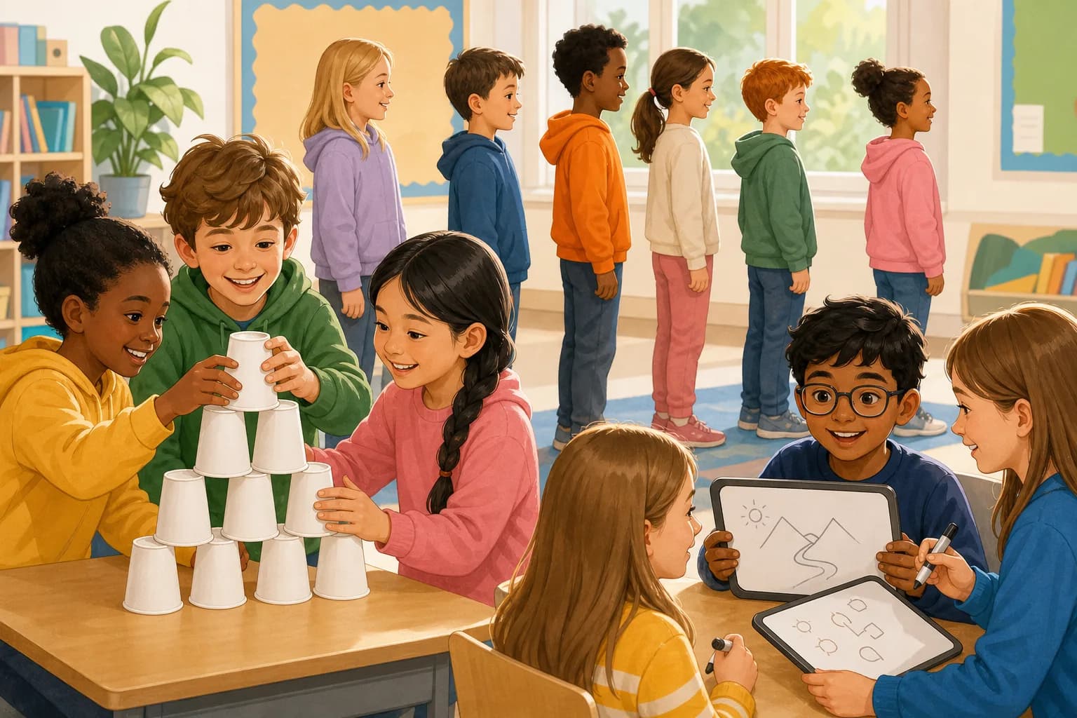 KS2 Team Building Games image